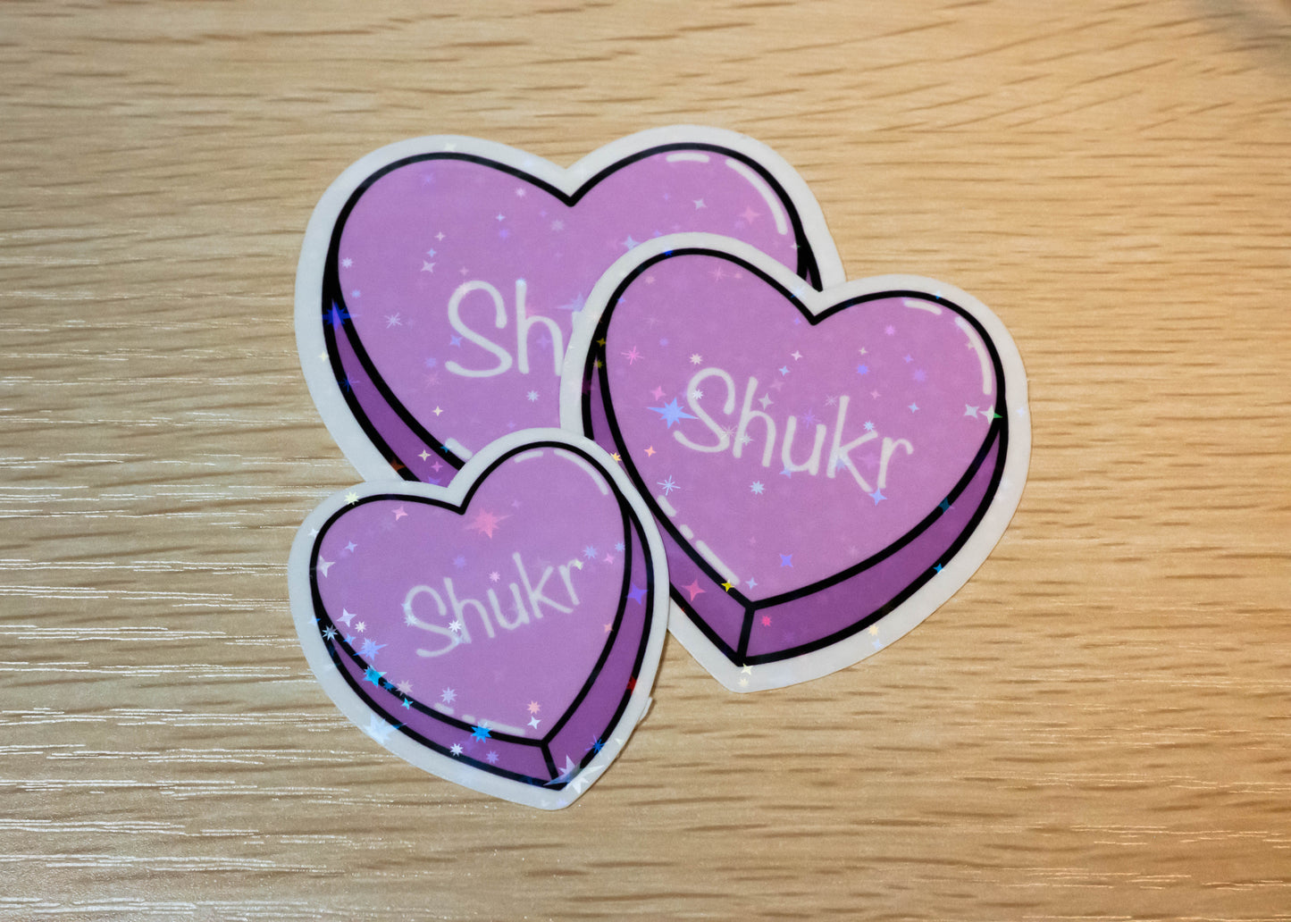 Shukr - Sweetheart Candy Sticker (Holographic)