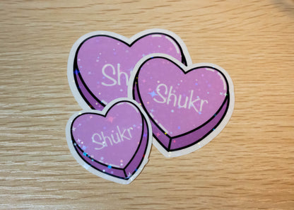 Shukr - Sweetheart Candy Sticker (Holographic)
