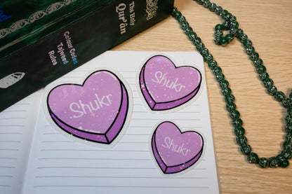 Shukr - Sweetheart Candy Sticker (Holographic)