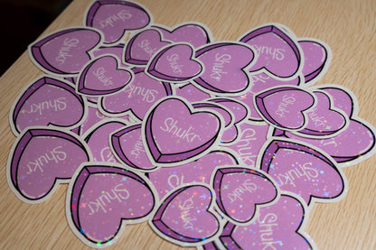 Shukr - Sweetheart Candy Sticker (Holographic)