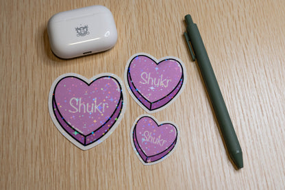 Shukr - Sweetheart Candy Sticker (Holographic)